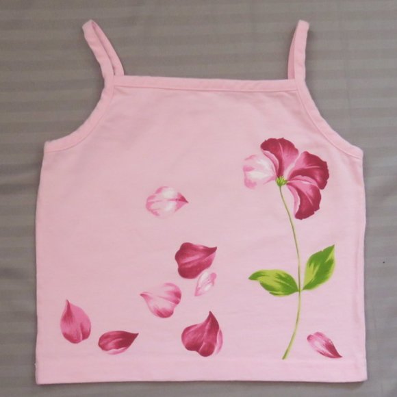Pretty In Pink, Flower Petal Top & Capri Outfit  Size 5/6 - Picture 2 of 11